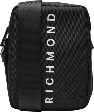 John Richmond Mesh Design Schoudertas - Heren - Schoudertassen - Zwart - ONE Size - Tassen