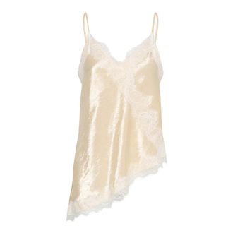 Soaked In Luxury Top Senza Maniche - - Tops - Donna - Beige - XL