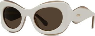 Loewe Zonnebril - Dames - Zonnebrillen - Wit - 52 MM - Accessoires
