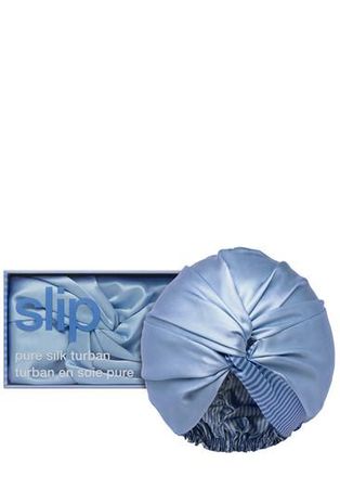 Slip Slip Pure Silk Turban - Cornflower