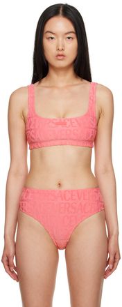 Versace Pink Dua Lipa Edition Bikini Top