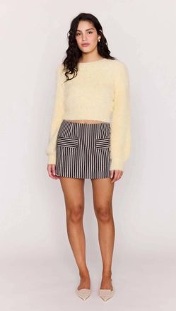 Minkpink Lola Fluffy Knit Jumper In Butter