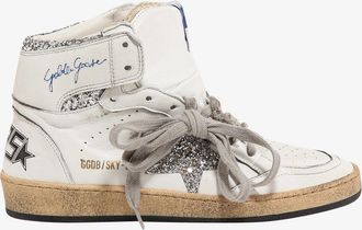 Golden Goose Sneakers Sky Star in pelle con effetto used - GOLDEN GOOSE DELUXE BRAND - gender_Woman