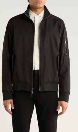 Calvin Klein Ripstop Softshell Bomber Jacket in Black at Nordstrom Rack, Size Xx-Large