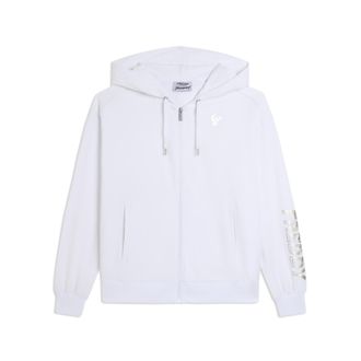 Freddy Felpa con zip e cappuccio con logo perlato sulla manica