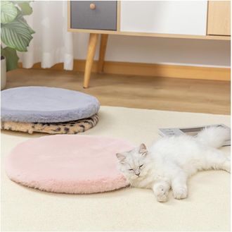 Trade Shop Trade Shop - Tappeto Cute Pelliccia Fluffy Vari Colori Living Stanza Da Letto Salone 90x90 Cm