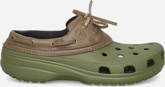 Crocs Classic Boat Shoes Army Green / Walnut