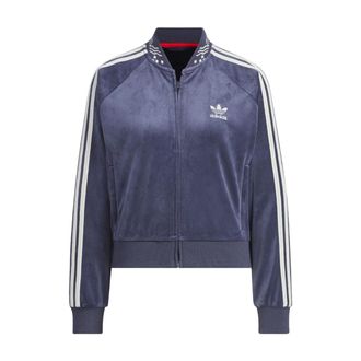 adidas x Feifei Ruan Velour Velvet Crop Jacket Asia Sizing Purple IX4224