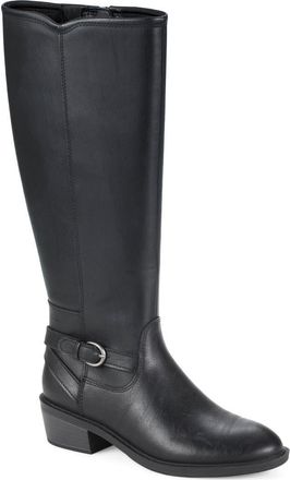 BareTraps Natara Faux Leather Riding Boot in Black at Nordstrom, Size 6.5
