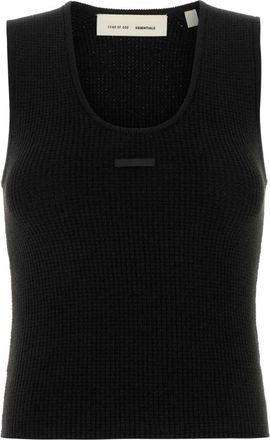 Fear of God Sleeveless Tops, female, Black, Size: XS Ribbed Tank Top