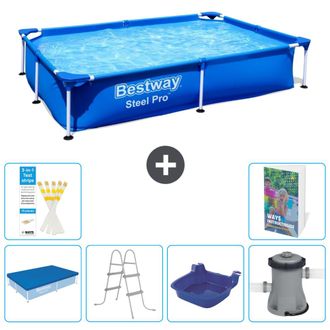 Bestway Piscina Bestway Steel Pro Rectangular - 221x150x43 Cm - 7-piezas S140