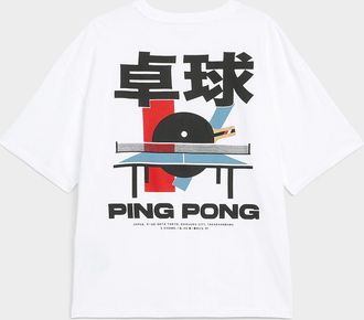 Jack & Jones Mens Japan ping-pong T-shirt