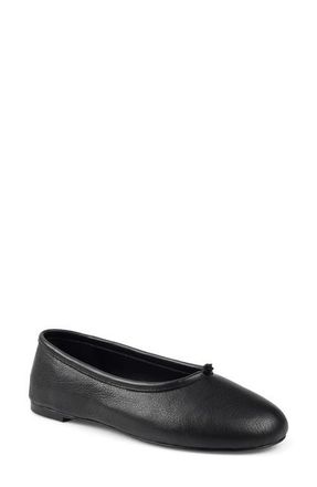 Artisan by Zigi Perch Flat in Black Leather at Nordstrom, Size 10