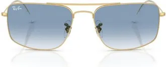 Ray-Ban Explorer 3 Square Sunglasses in Arista/clear Gradient Blue at Nordstrom