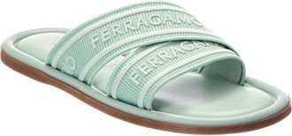 Ferragamo Laurene Leather Flat Sandal