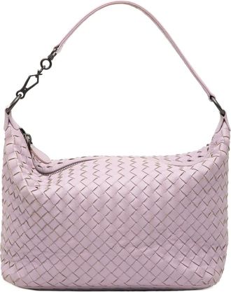 Bottega Veneta Borsa a spalla in nappa con motivo Intrecciato 2012-2025 - Viola
