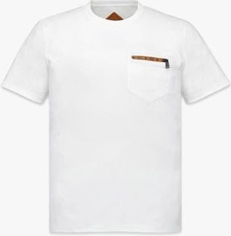 MCM Silket Logo T-Shirt With Zip Pocket in White at Nordstrom, Size Xx-Large
