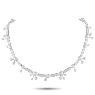 Bulgari Astrale 18K White Gold 3.25ct Diamond Necklace BV06-060426