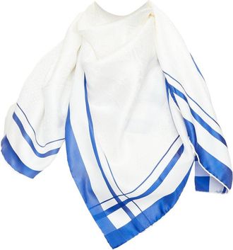 Herm&egrave;s Stripe Silk Scarf (Authentic Pre-Loved)