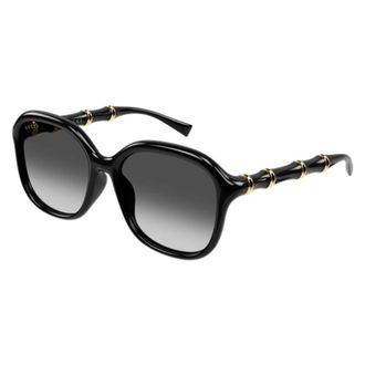 Gucci Specialized Fit Vierkante Zonnebril - unisex - Zonnebrillen - Zwart - ONE Size - Nylon - Accessoires