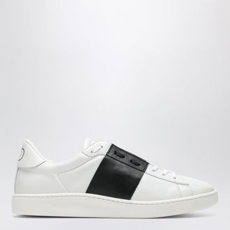 Valentino Garavani Open Royco nappa calfskin sneakers in white/black