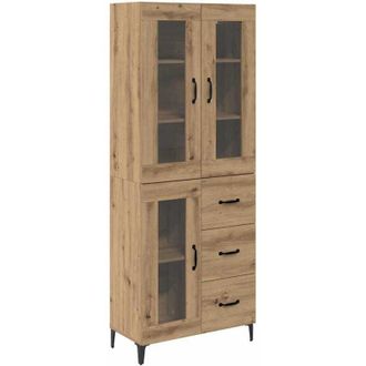 vidaXL Alacena Roble artesanal 69,5 x 34 x 180 cm Madera contrachapada vidaXL