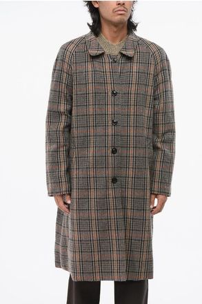 Maison Margiela Cotton Coat with Vintage-Effect Checked Details size 48