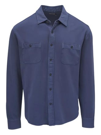 Faherty chest-pocket shirt - Blue