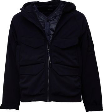C.P. Company Padded Hooded Jacket with Visor and Detachable Cuffs
