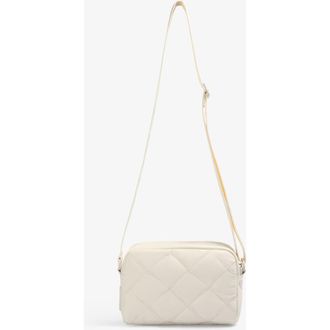 Scalpers Ny Quilted Fabric Bag in Ecru at Nordstrom