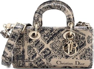 Dior Lady D-Joy Bag Printed Leather Small satchel - Nero