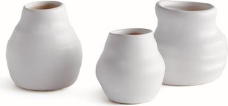 Napa Home & Garden Tabitha Bud Vases Set of 3 in White at Nordstrom