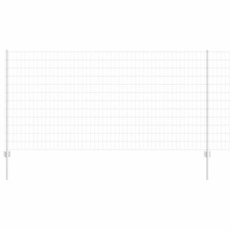 Berkfield Home Euro Fence with 10 U Posts Silver 1, 2x10 m Steel