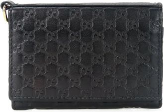 Gucci Pre-owned Wallets, female, Black, Size: ONE SIZE Pre-owned Business Card Case