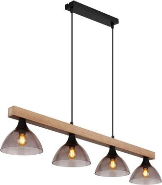 Globo Lighting Lámpara colgante - Lindi - natural negro - metal - gran - Globo