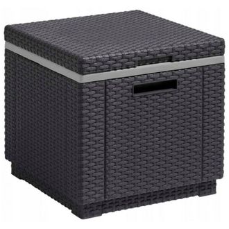 Allibert Curver - Keter Nevera De Jard&iacute;n Ice Cube Grafito Anxpxal Cm 42x42x41