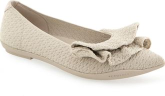 Aerosoles Damira Pointed Toe Flat in Stone Textured Knit Fabric at Nordstrom Rack, Size 7