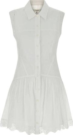 Frame Denim Abito da giorno ricamato - - Dresses - Donna - Bianco - S