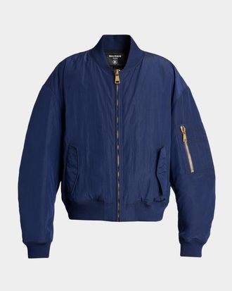 Balmain Men & apos;s Vintage Embroidered Bomber Jacket