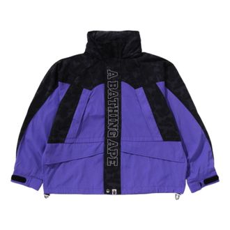 A Bathing Ape Camo Panel Snowboard Jacket Purple 1K80-140-324-PURPLE