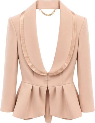 Elisabetta Franchi Donna, Giacche, Beige, S, new