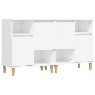 Berkfield Home Sideboards 2 pcs White 60x35x70 cm Engineered Wood | Size: 60 x 35 x 70 cm