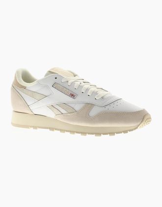 Reebok Mens Reebok Mens Trainers Classic Leather Lace Up white UK Size - Cream - Size: 10.5