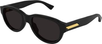 Bottega Veneta Ribbon Zonnebril - Heren - Zonnebrillen - Zwart - 55 MM - Nylon - Accessoires