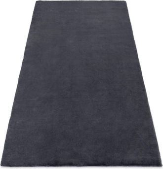 RugsX Alfombra Bunny Antracita Imitaci&oacute;n De Piel De Conejo Grey 200x290 Cm