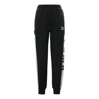 Puma Retro Block Sweatpant Black White Grey 530714-01