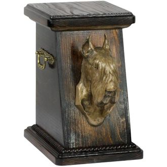 OEM Schnauzer, Schnauzer I - Urna Para Cenizas De Perro, Elegante Urna Con Estatuilla, Urna Conmemorativa Con Busto De Perro De Art-dog