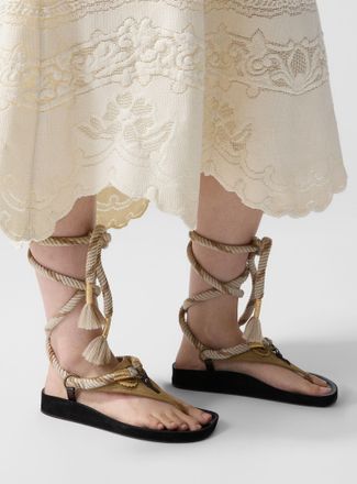 Isabel Marant Womens Onyna corded sandals Women