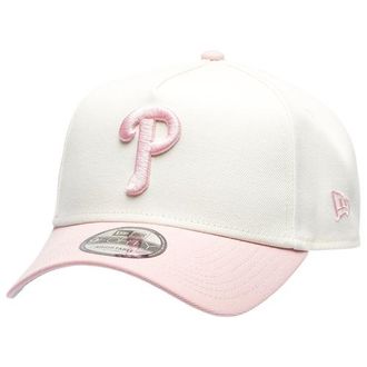 New Era Womens Philadelphia Phillies Phillies 9FORTY A-Frame Cap - Adult Chrome/Pink Rouge
