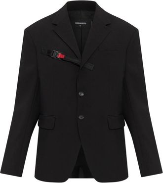 Dsquared2 Apr&egrave;s Ski Technical Blazer - Heren - Blazers - Zwart - M - Wol - Jassen